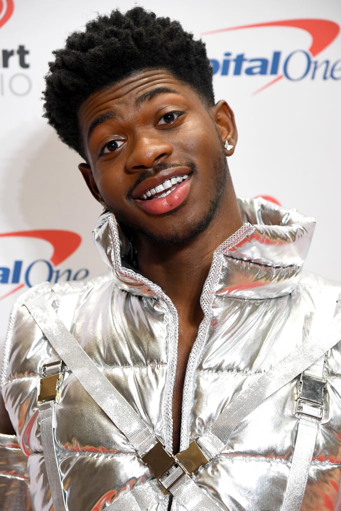 Lil Nas X's iHeartRadio 2021 Jingle Ball Metallic Outfit