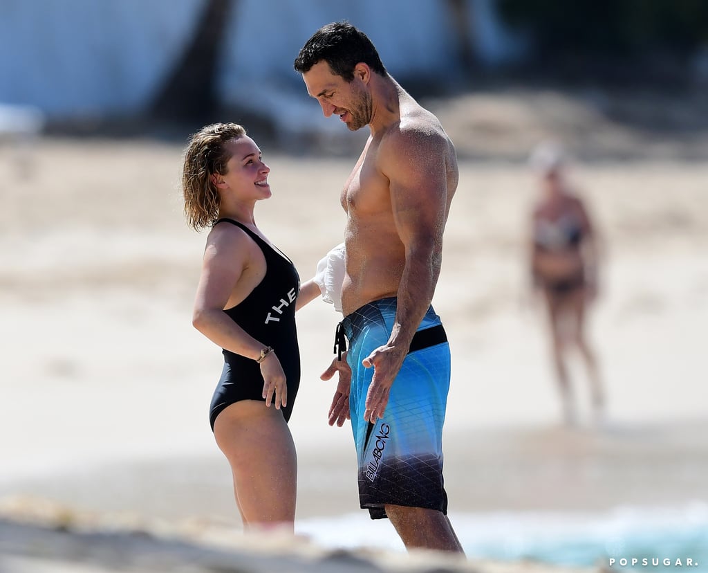 Hayden Panettiere and Wladimir Klitschko Beach PDA Feb. 2018