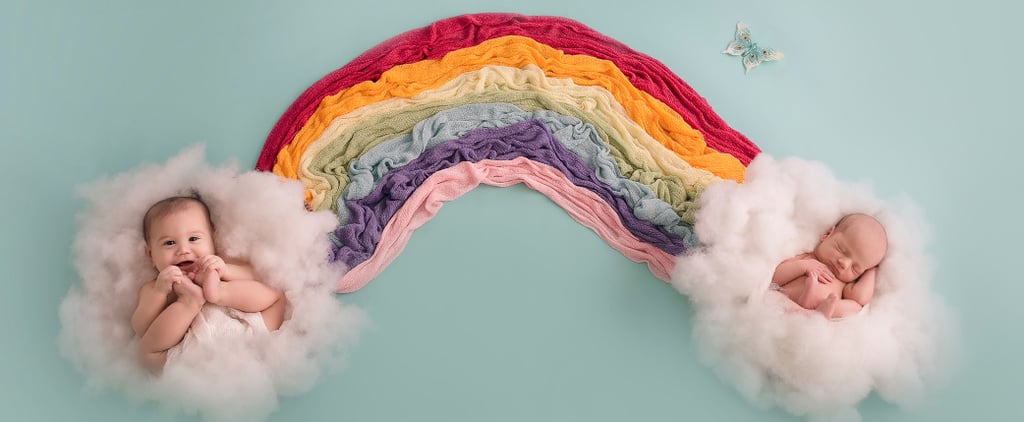 Adopted and Biological Rainbow Baby Shoot