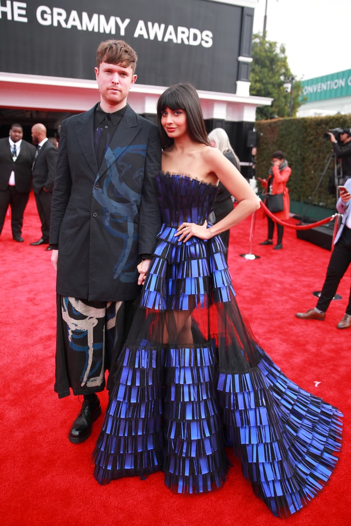 Jameela Jamil Wore £22 ASOS Boots Under Her Grammys Dress