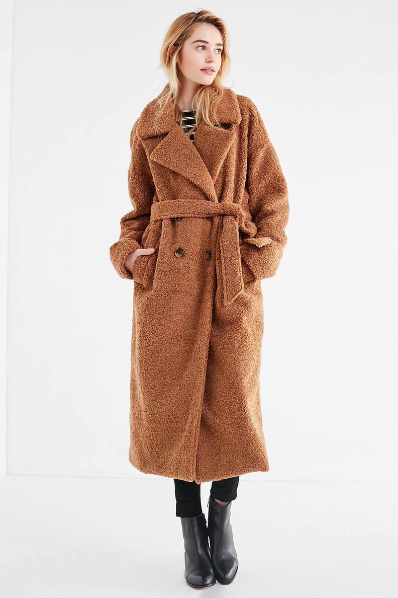 Urban Outfitters Eddie Belted Teddy Coat