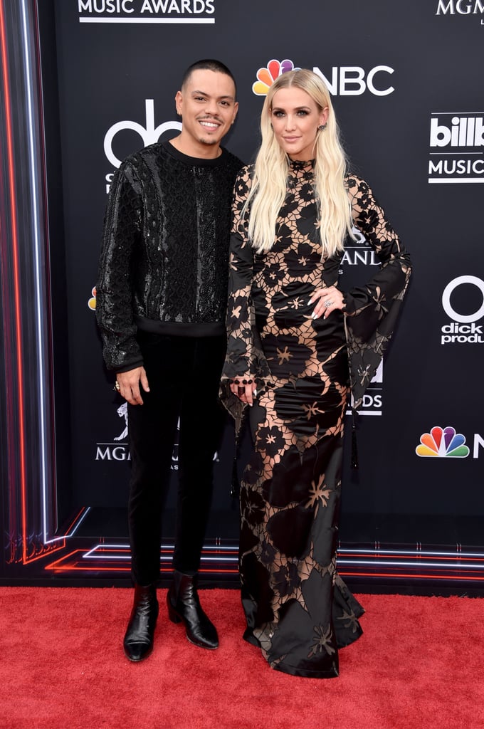 Ashlee Simpson and Evan Ross at 2018 Billboard Music Awards