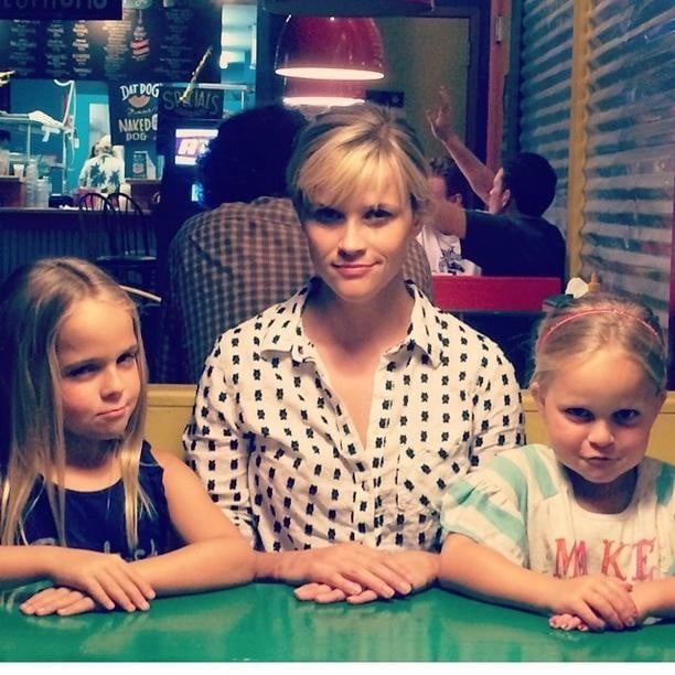 Reese Witherspoon hung out with her nieces, who look just like her.
Source: Instagram user reesewitherspoon