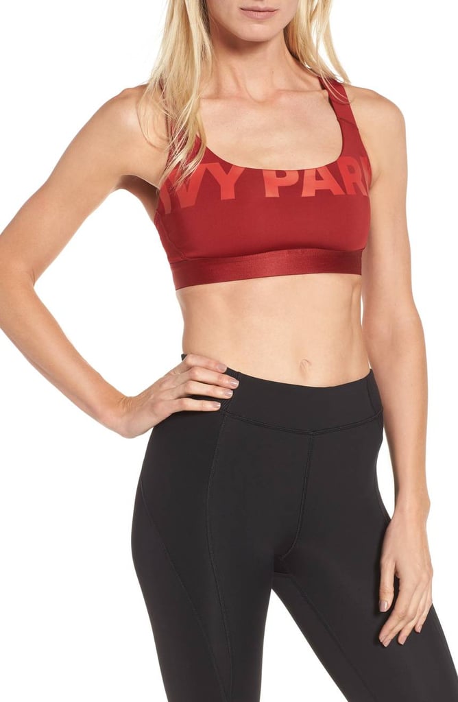 Ivy Park Women's Logo Mesh V-Back Sports Bra