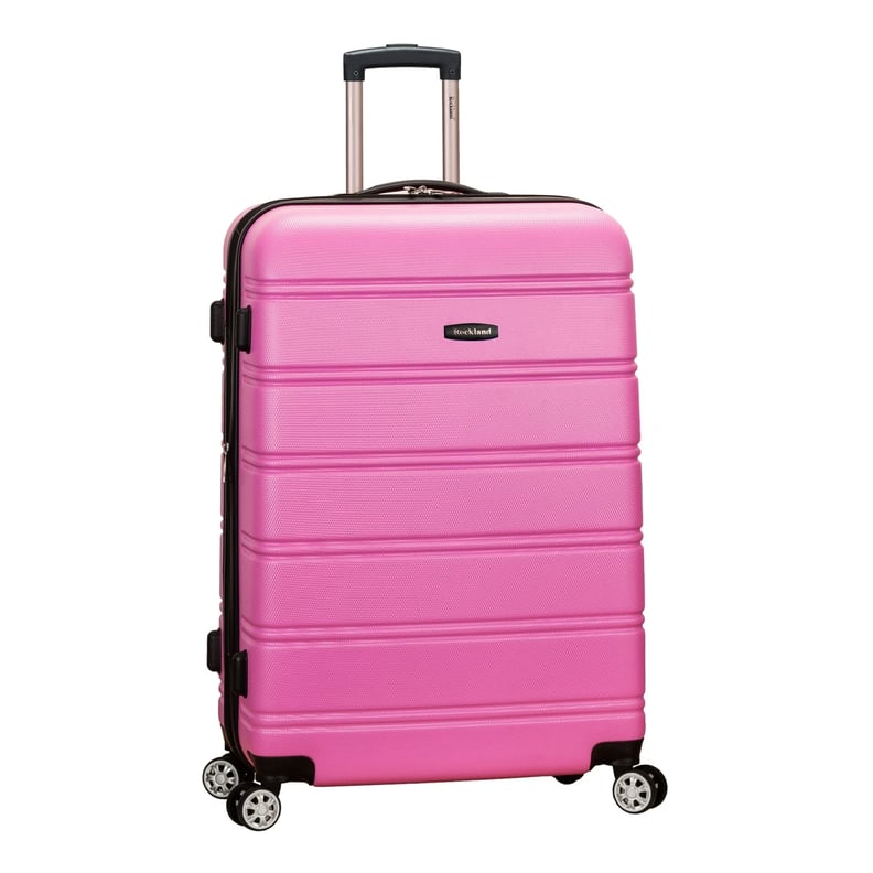 Rockland Melbourne 28-Inch Expandable Hardside Spinner Suitcase in Pink
