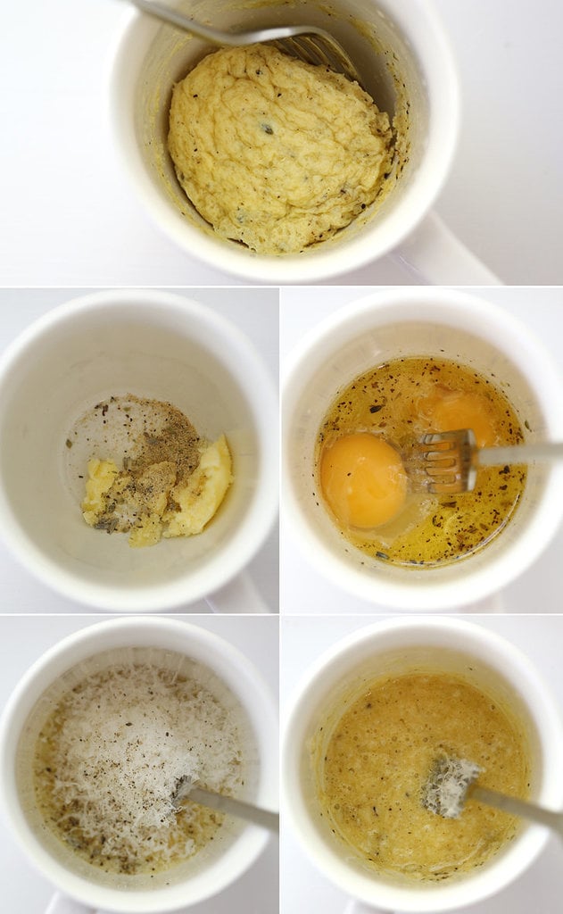 Scramble eggs in the microwave.