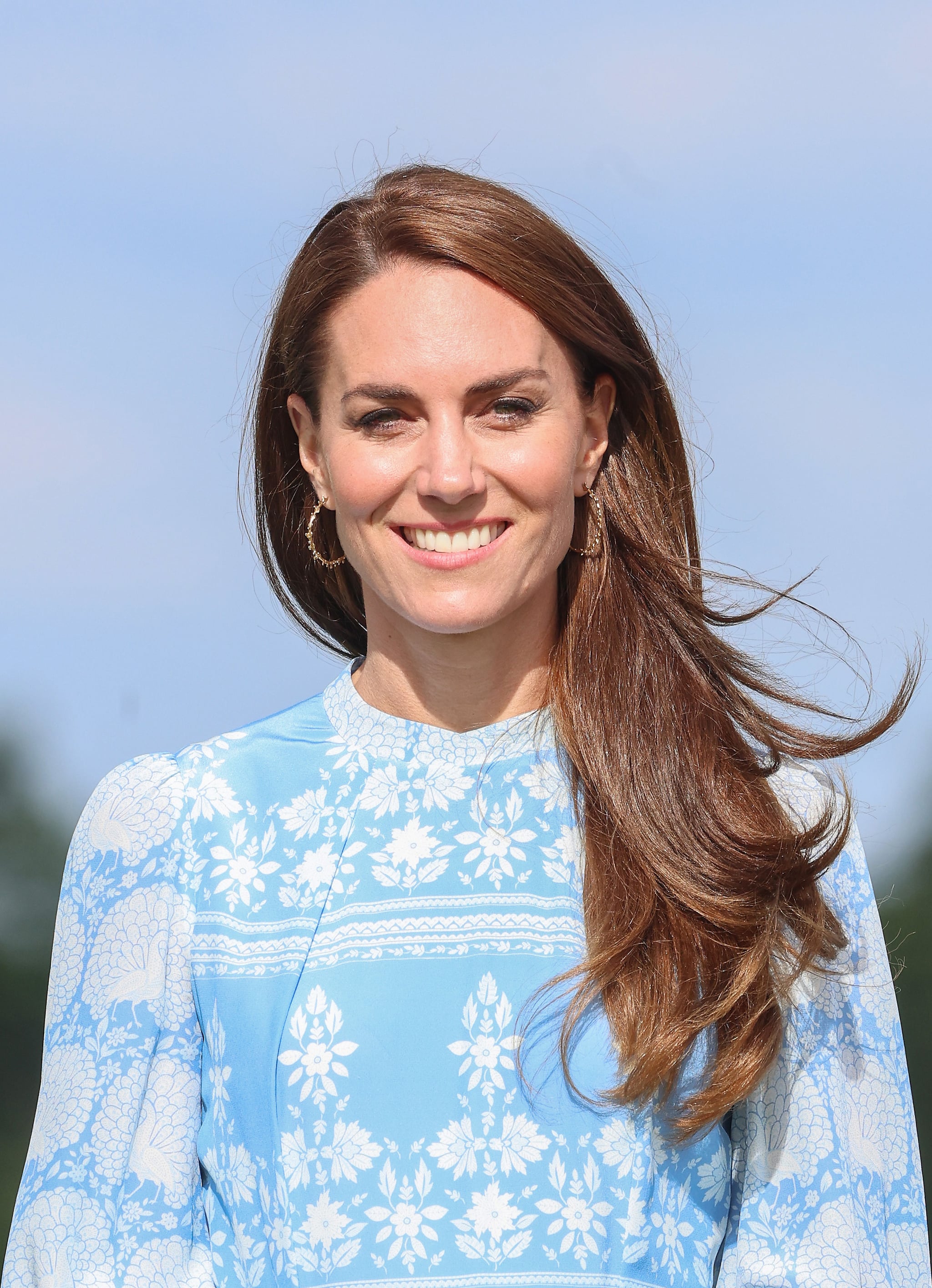 WINDSOR, ENGLAND - JULY 06: Catherine, Princess of Wales after the Royal Charity Polo Cup 2023 at Guards Polo Club during the Outsourcing Inc. Royal Polo Cup at Guards Polo Club, Flemish Farm on July 06, 2023 in Windsor, England. (Photo by Chris Jackson/Getty Images for TGI Sport)