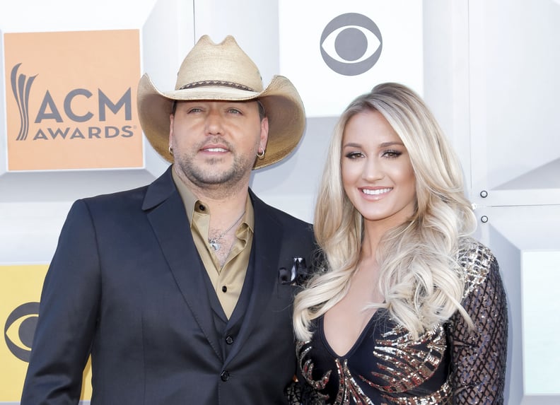 LAS VEGAS, NEVADA - APRIL 03:  (L-R) Jason Aldean and Brittany Kerr attend the 51st Academy of Country Music Awards at MGM Grand Garden Arena on April 3, 2016 in Las Vegas, Nevada.  (Photo by Tibrina Hobson/Getty Images for TheWrap)