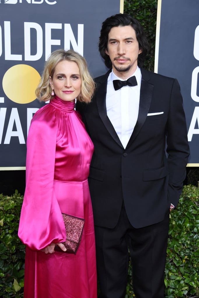 Joanne Tucker and Adam Driver at the 2020 Golden Globes