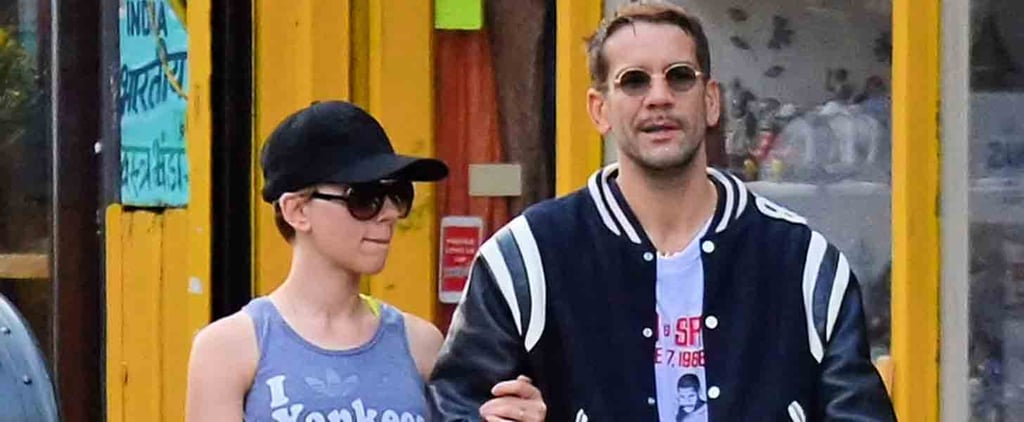 Scarlett Johansson and Romain Dauriac in NYC September 2015