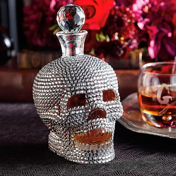 Jeweled Skull Decanter