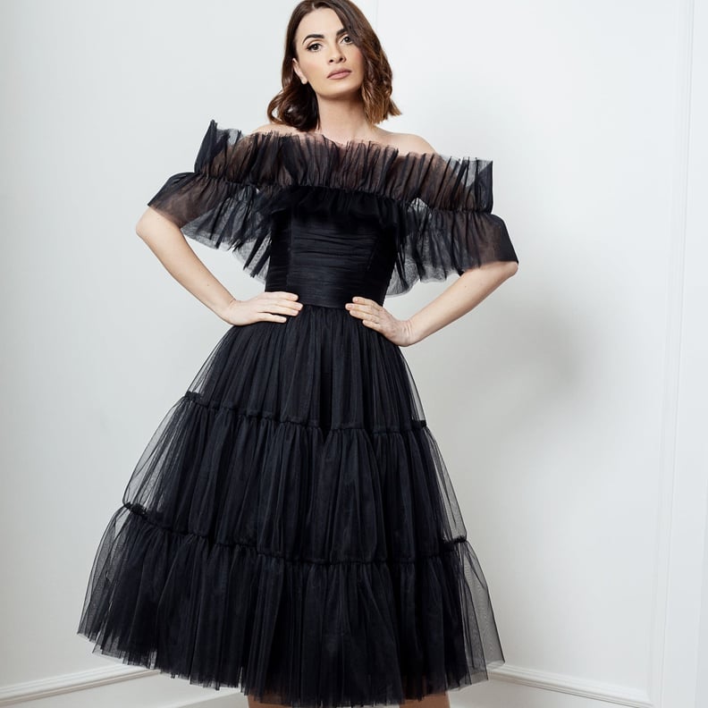 Antoanelle Linda Black Tulle Dress