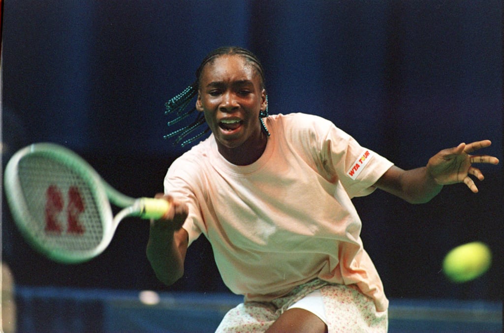 Venus Williams Competing at the Bank of the West Classic in 1994