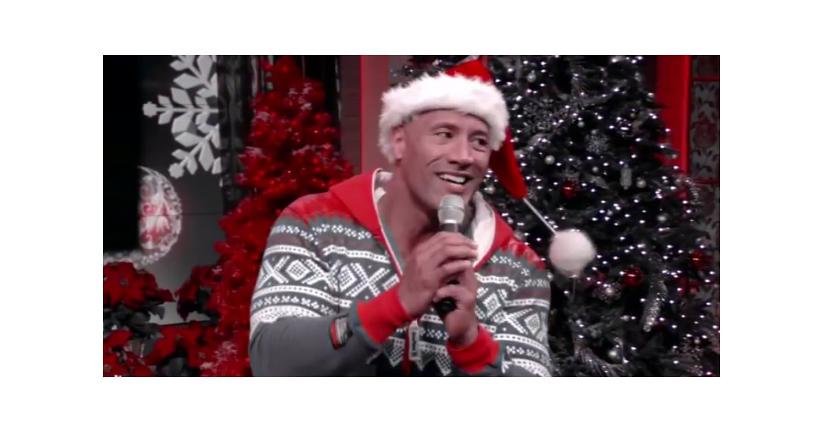 Dwayne "The Rock" Johnson Singing Karaoke in a Onesie POPSUGAR Celebrity