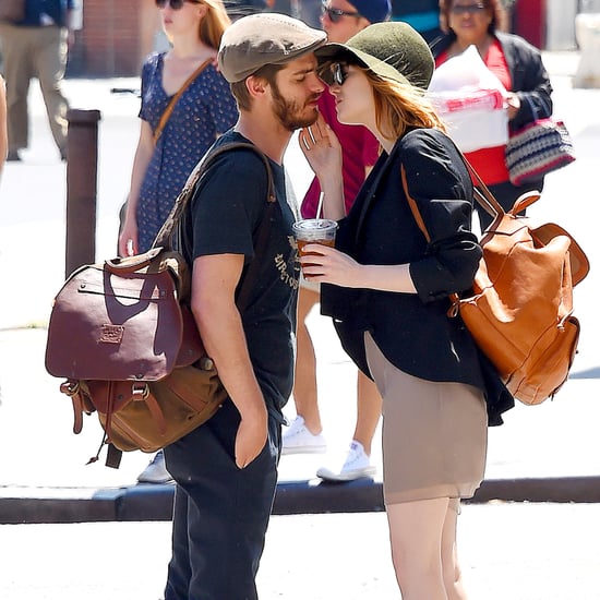 Emma Stone and Andrew Garfield Kissing in NYC