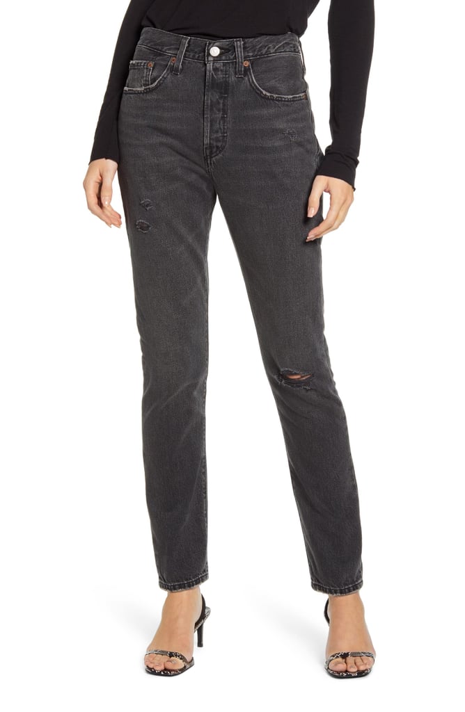 Levi's 501 Ripped High Waist Skinny Jeans