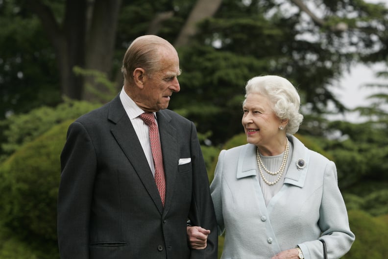 Queen Elizabeth II and Prince Philip celebrate their diamond anniversary in 2007.