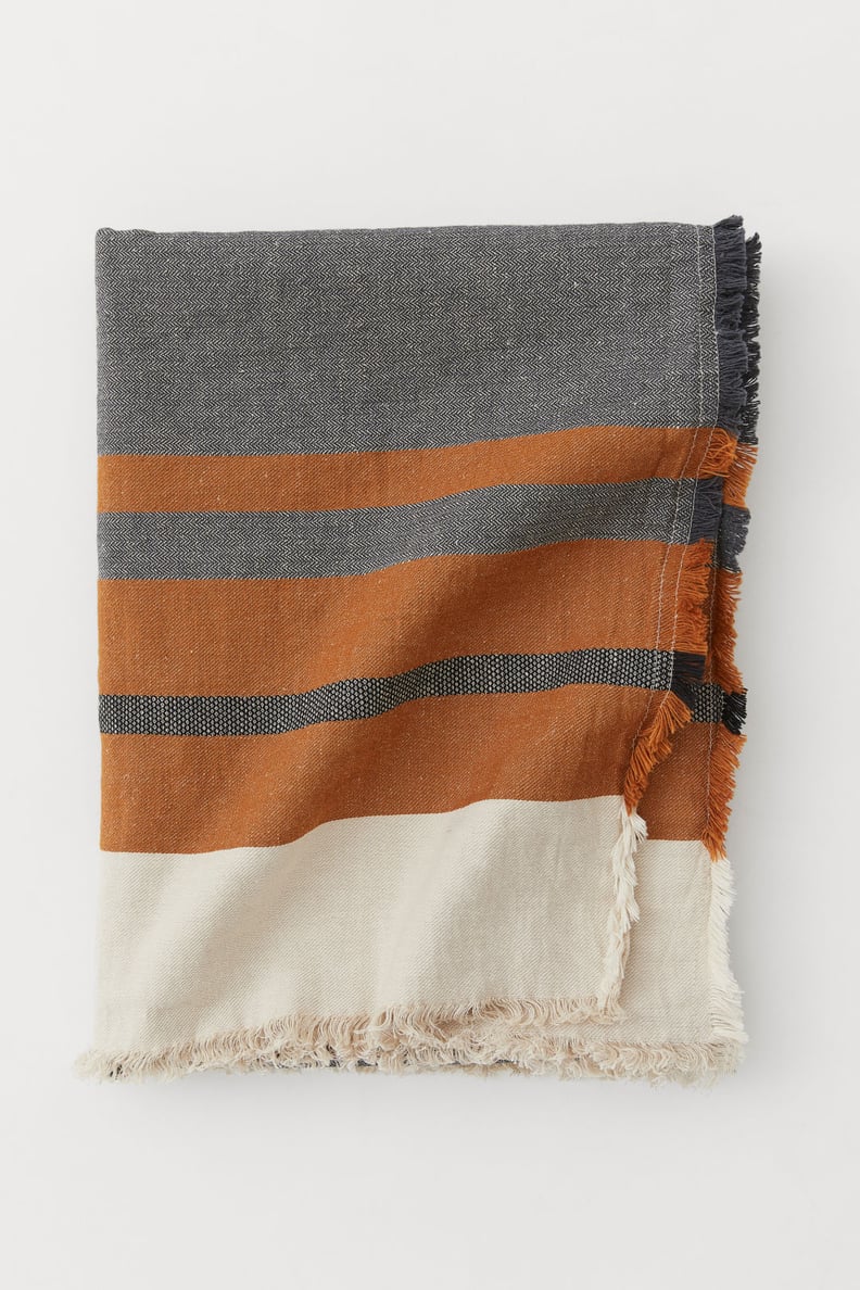 Linen-Blend Throw