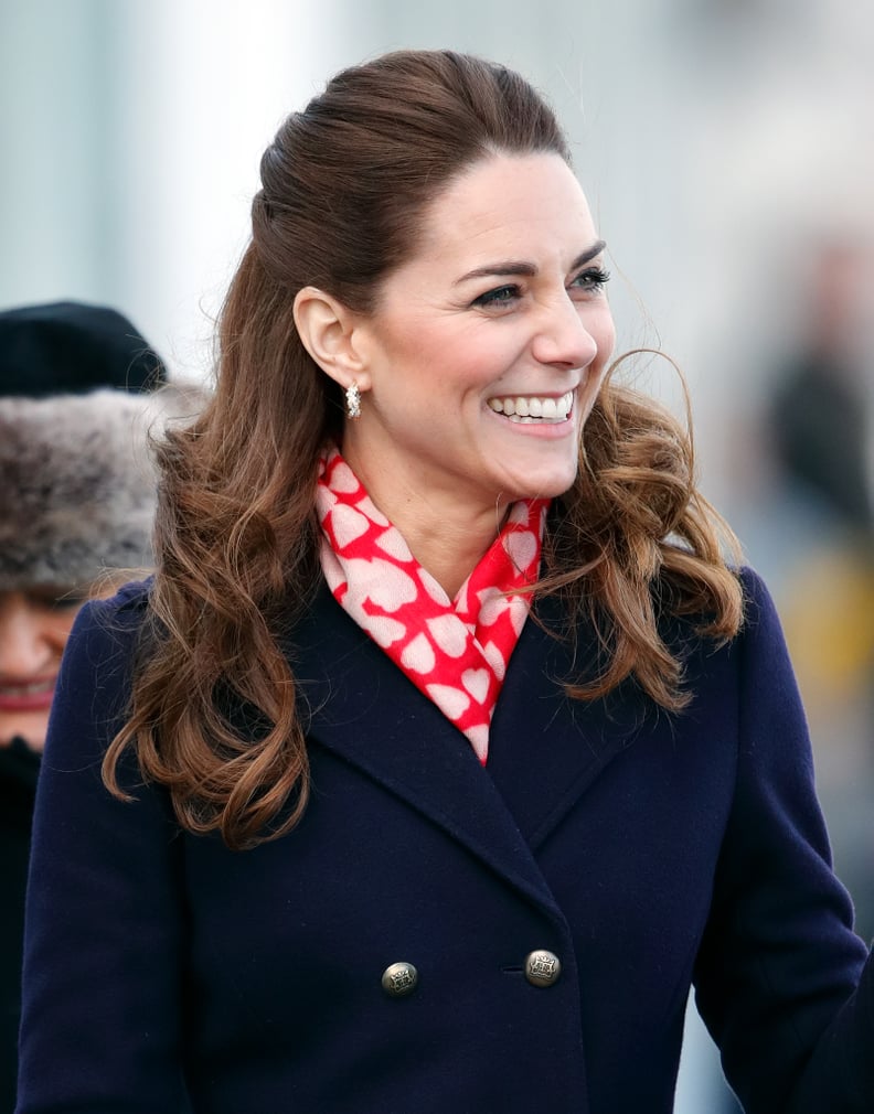 Kate Middleton's Curly Half-Up Hairstyle, 2020
