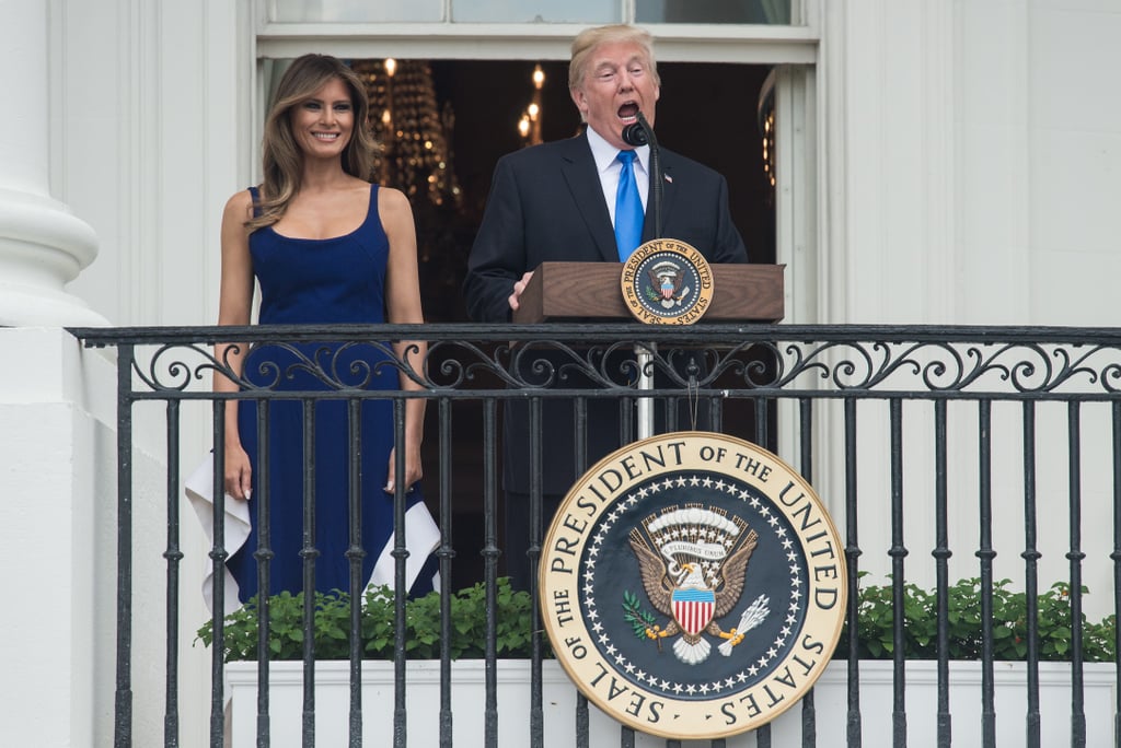 Melania Trump Esteban Cortazar Dress July 4 2017