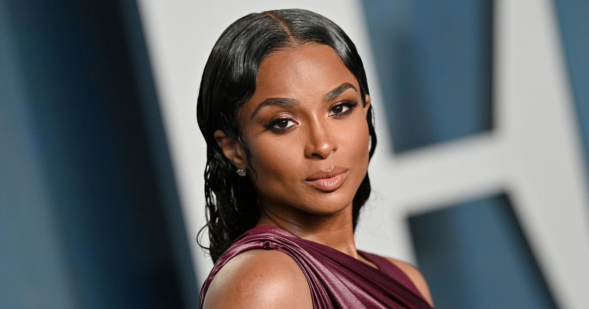 Ciara’s Plunging Latex Gown Comes With a Waist-High Leg Slit
