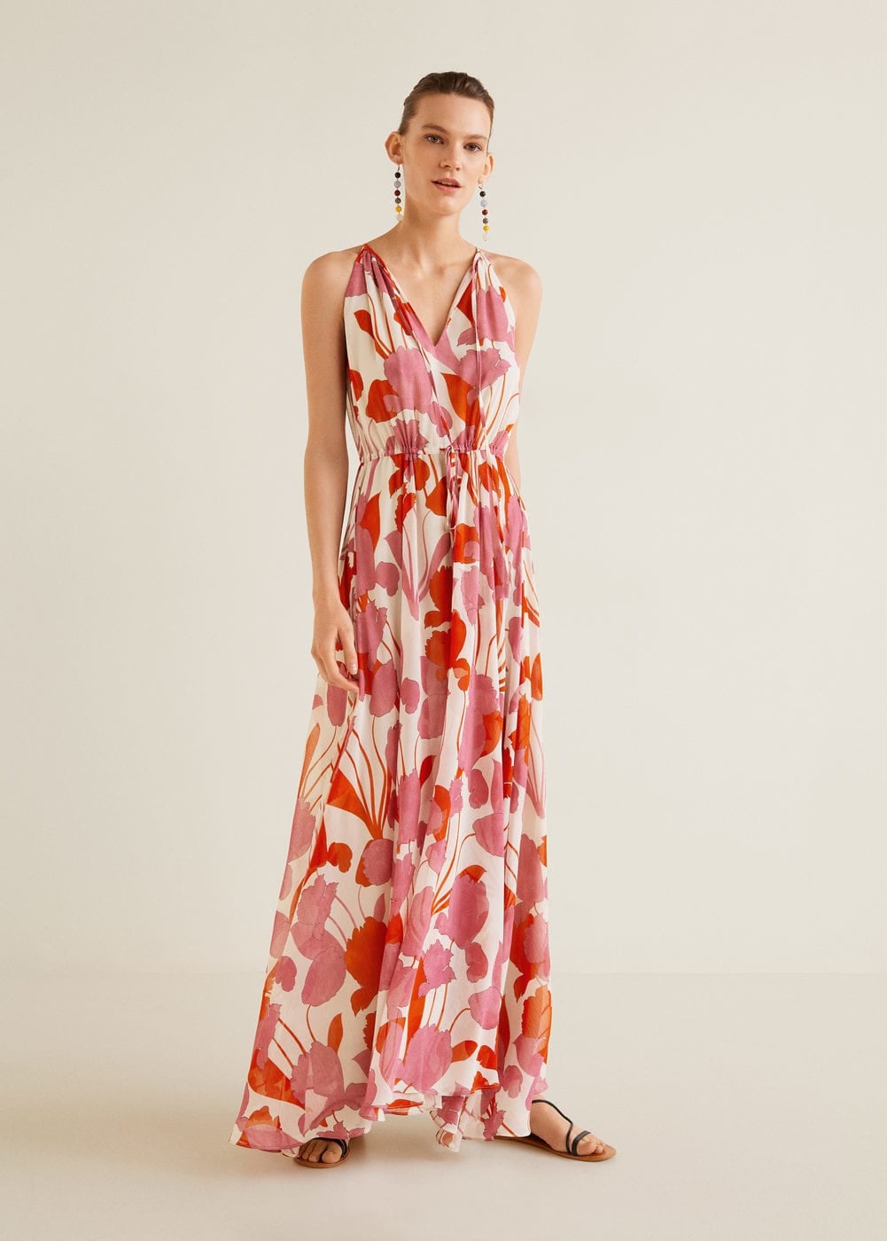 Mango Printed Long Dress | to Steal The Spotlight or Anything, but These Under-$150 Wedding Guest Dresses Are So Gorgeous | POPSUGAR Fashion Photo 19
