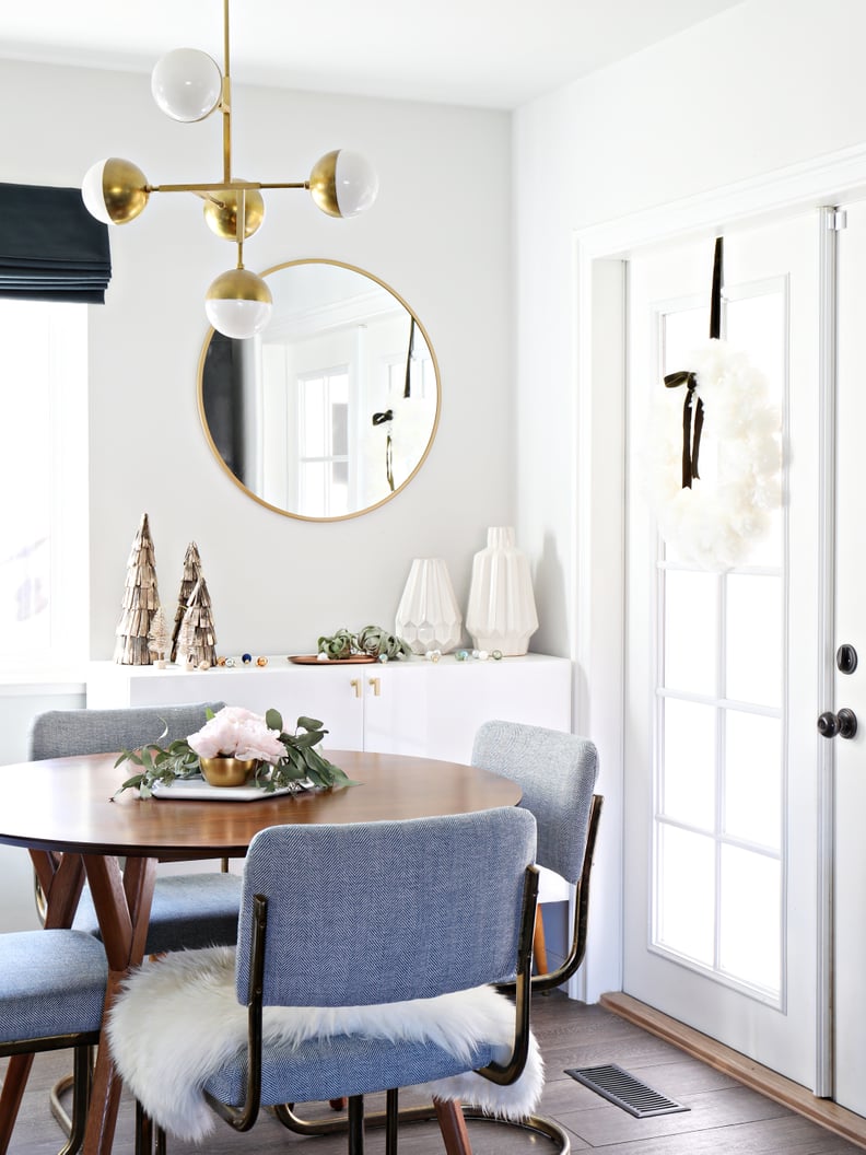 Cozy White Decor and Cotemporary Wooden Accents