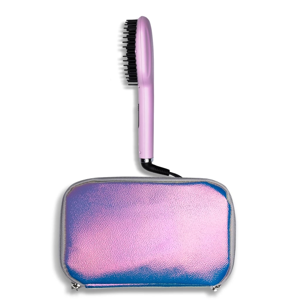 Lavender Crystal Mini Healthy Heat Thermal Straightening Brush Best