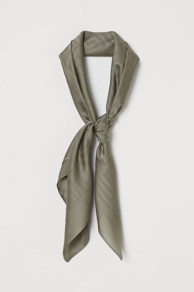 H&M Jacquard-Weave Satin Scarf