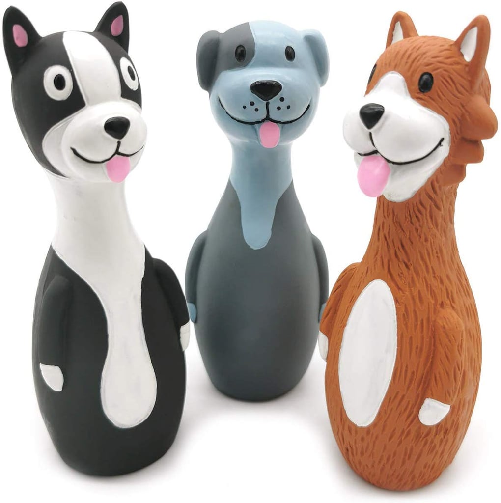 fluffy squeaky dog toy