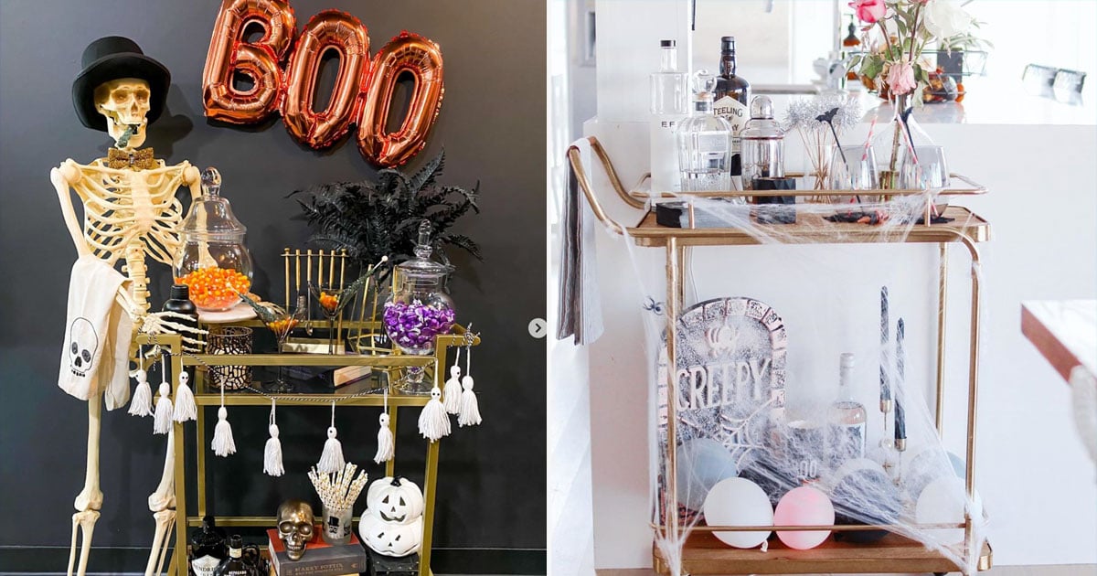 Halloween Bar Cart Decorating Ideas | PS Home