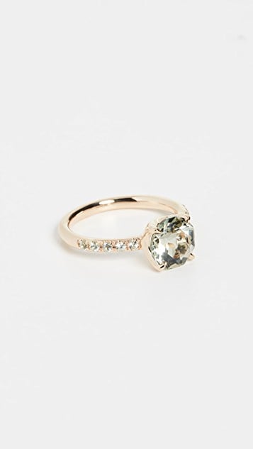 Jane Taylor 14k Solitaire Colour Ring