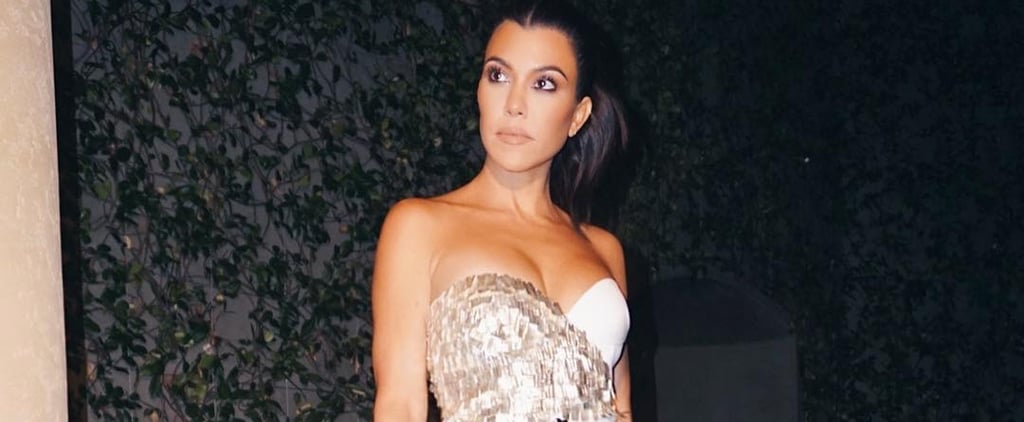 Kourtney Kardashian's Silver Dress September 2018