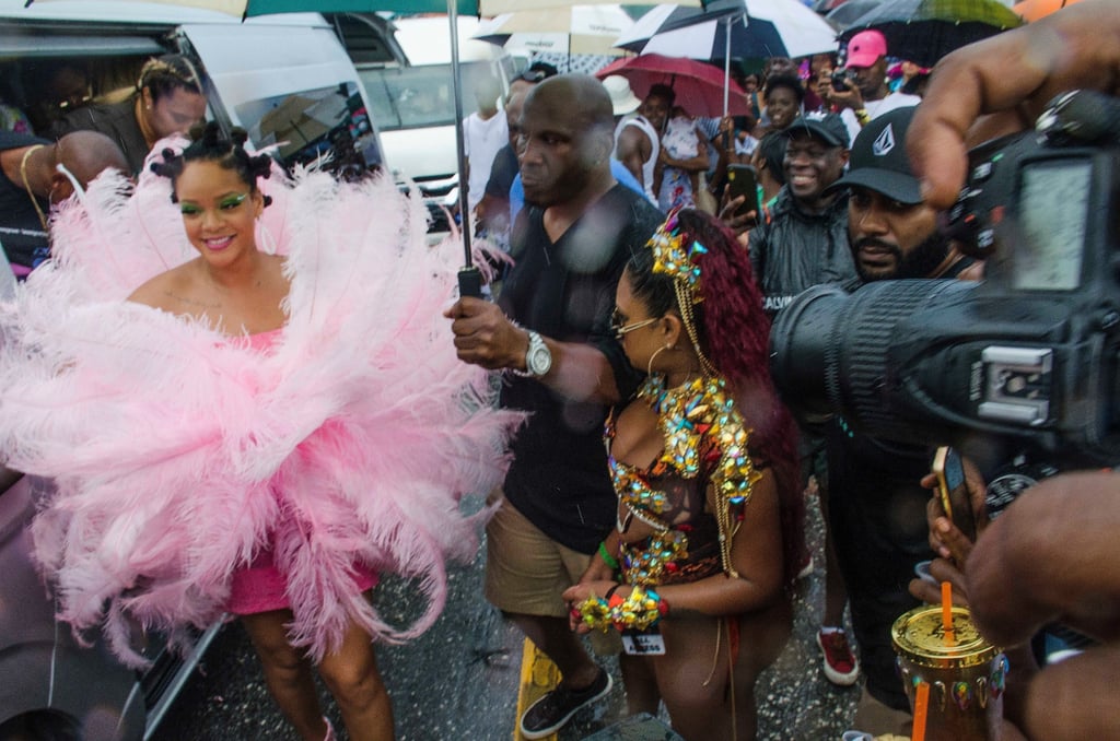 Rihanna in Bantu Knots