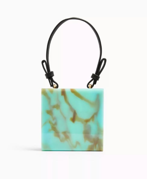 Topshop GRACE Turquoise Acrylic Grab Bag