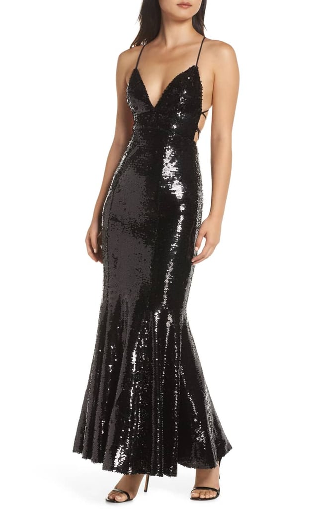 Fame and Partners Auden Sequin Embellished Gown