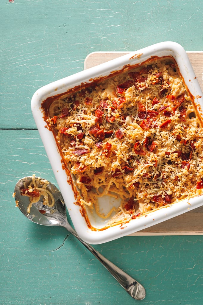 Cheesy Chicken and Bacon No-Boil Pasta Bake