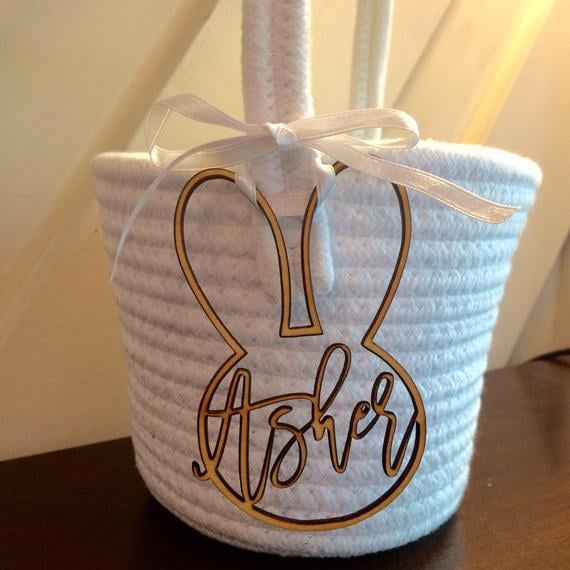 Personalized Easter Basket Name Tag