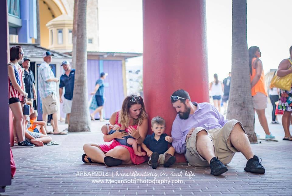 Photos of Dads Supporting Breastfeeding in Public