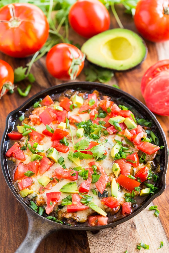 Chicken Enchilada Zucchini Skillet Dinner