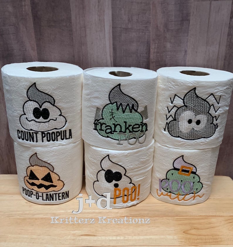 Halloween Embroidered Toilet Paper