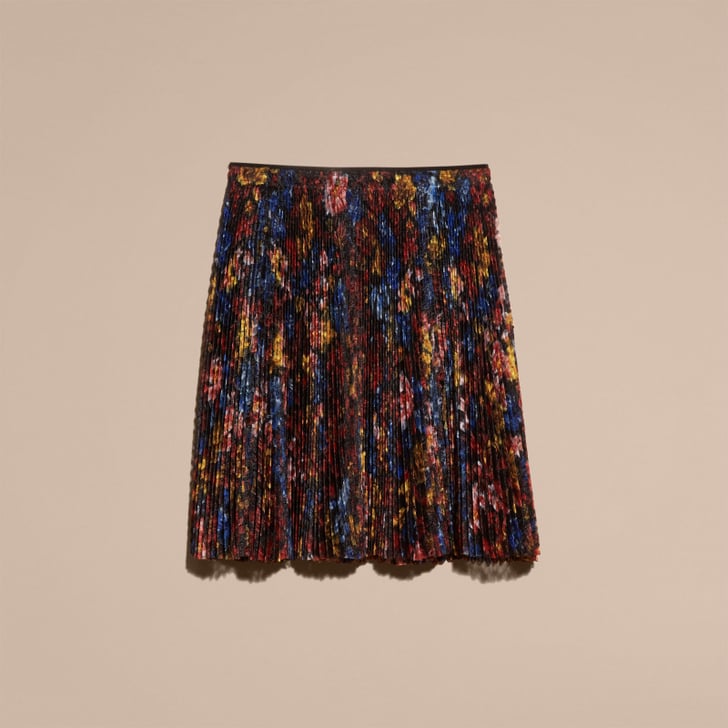 Garden Floral Print Pleated Technical Organza Skirt ($2,995) | Shop ...