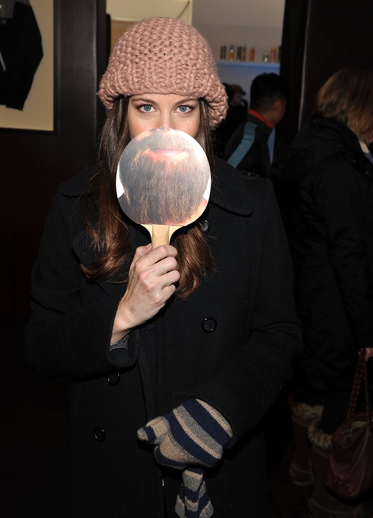 Actress Liv Tyler sported an "Alan" beard at day two of Sundance in 2012.