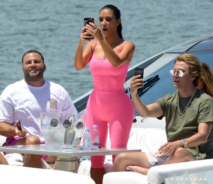 Kim Kardashian Pink Chanel Bodysuit