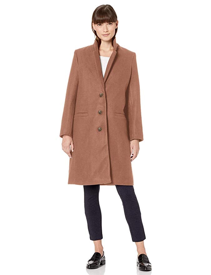 Amazon Essentials Plush Button-Front Coat