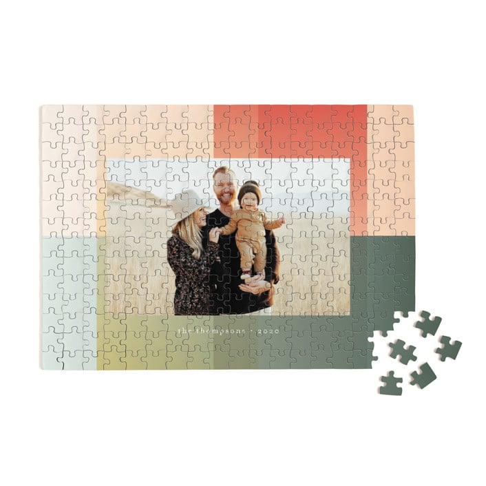 Gradient Background Personalized Puzzle