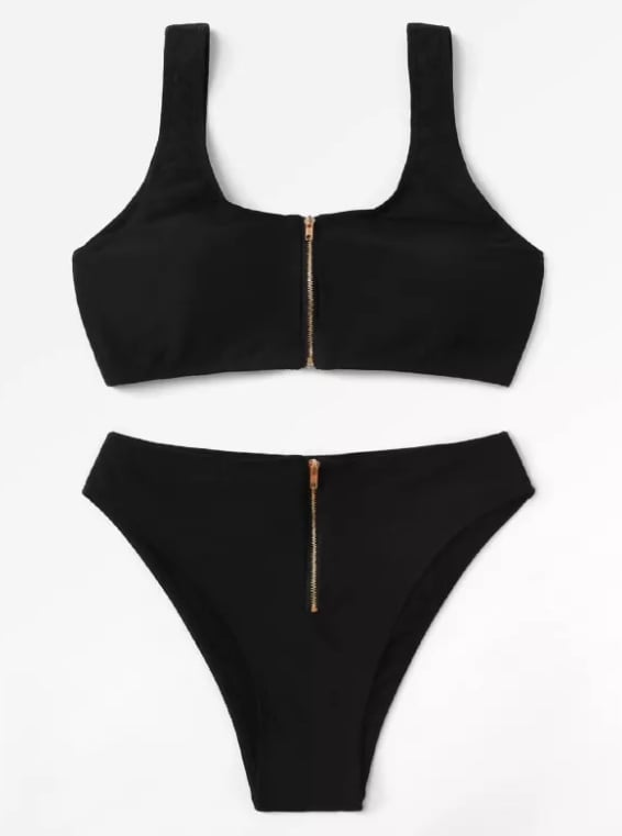 SheIn Zipper Front Bikini