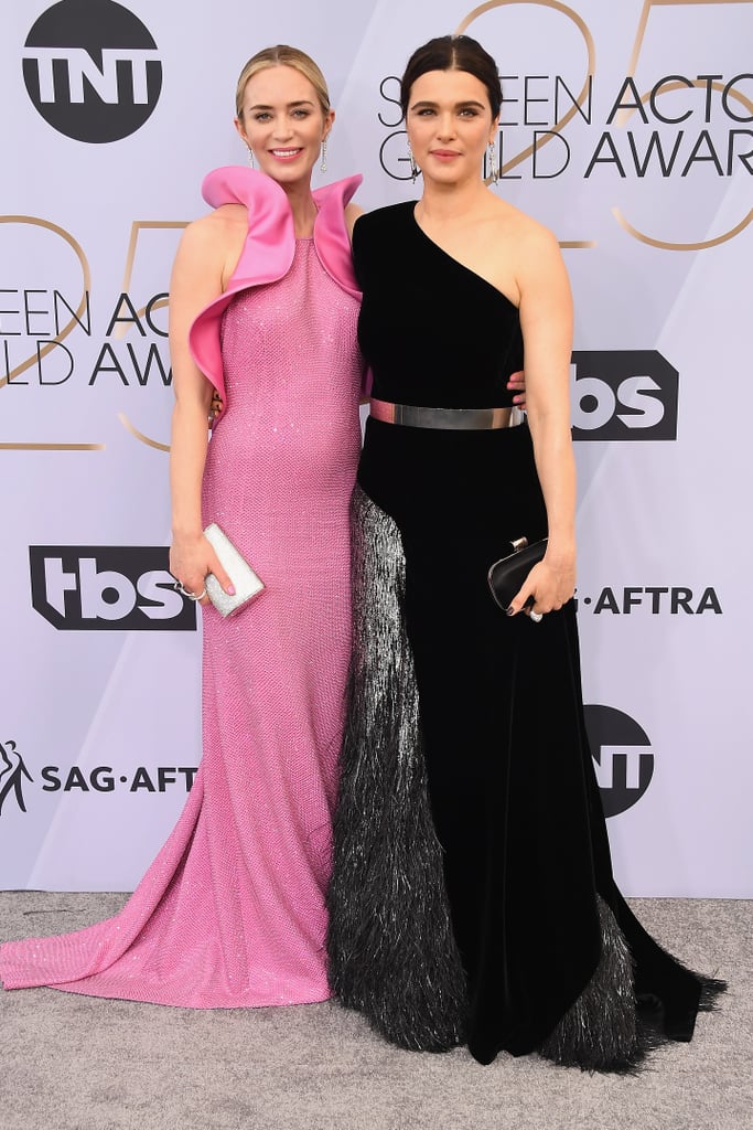 Emily Blunt Pink Dress at the SAG Awards 2019