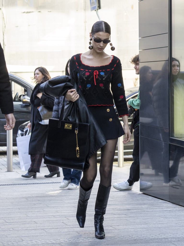 Bella Hadid's Street Style at Milan Fashion Week