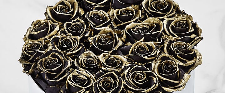 Where to Buy Gold-Kissed Black Roses For Valentine's Day | POPSUGAR Love &  Sex